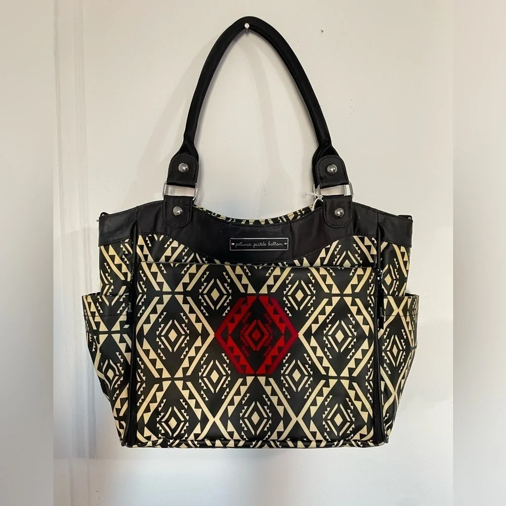 Petunia Pickle Bottom City Carryall Diaper‎ Bag Secrets of Salvador *Black*